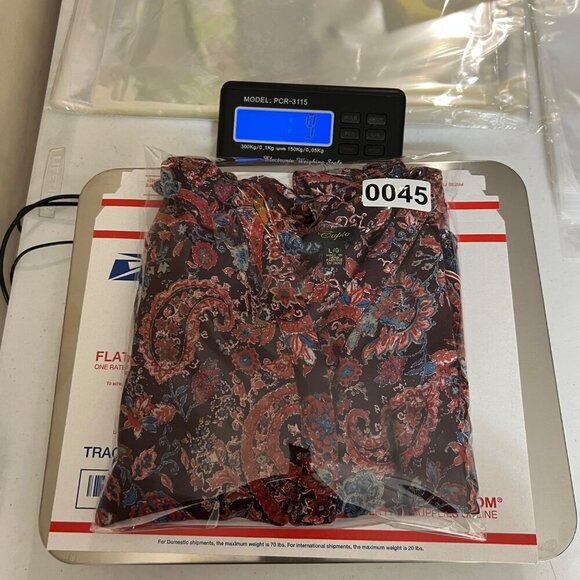 Cupio Womens L Sleeveless Burgundy Midi Dress Aztec Paisley Mandala Boho Artsy - Picture 14 of 15